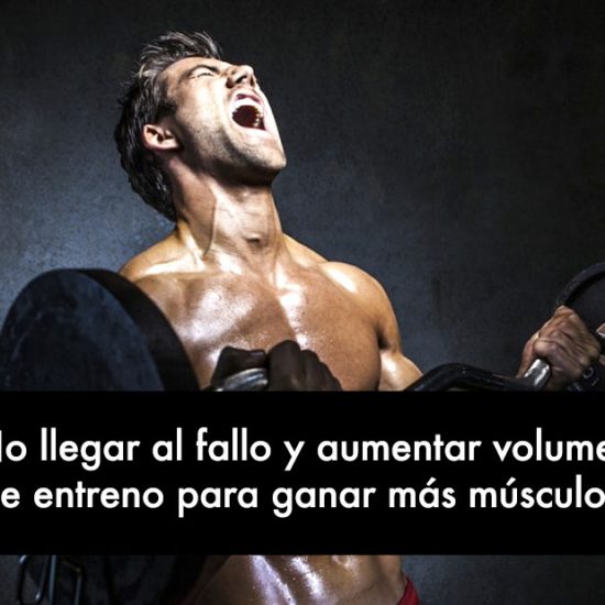 ¿No llegar al fallo y aumentar volumen de entreno para ganar más músculo?