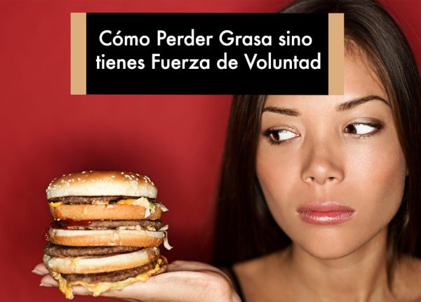 Cómo Perder Grasa sino tienes Fuerza de Voluntad