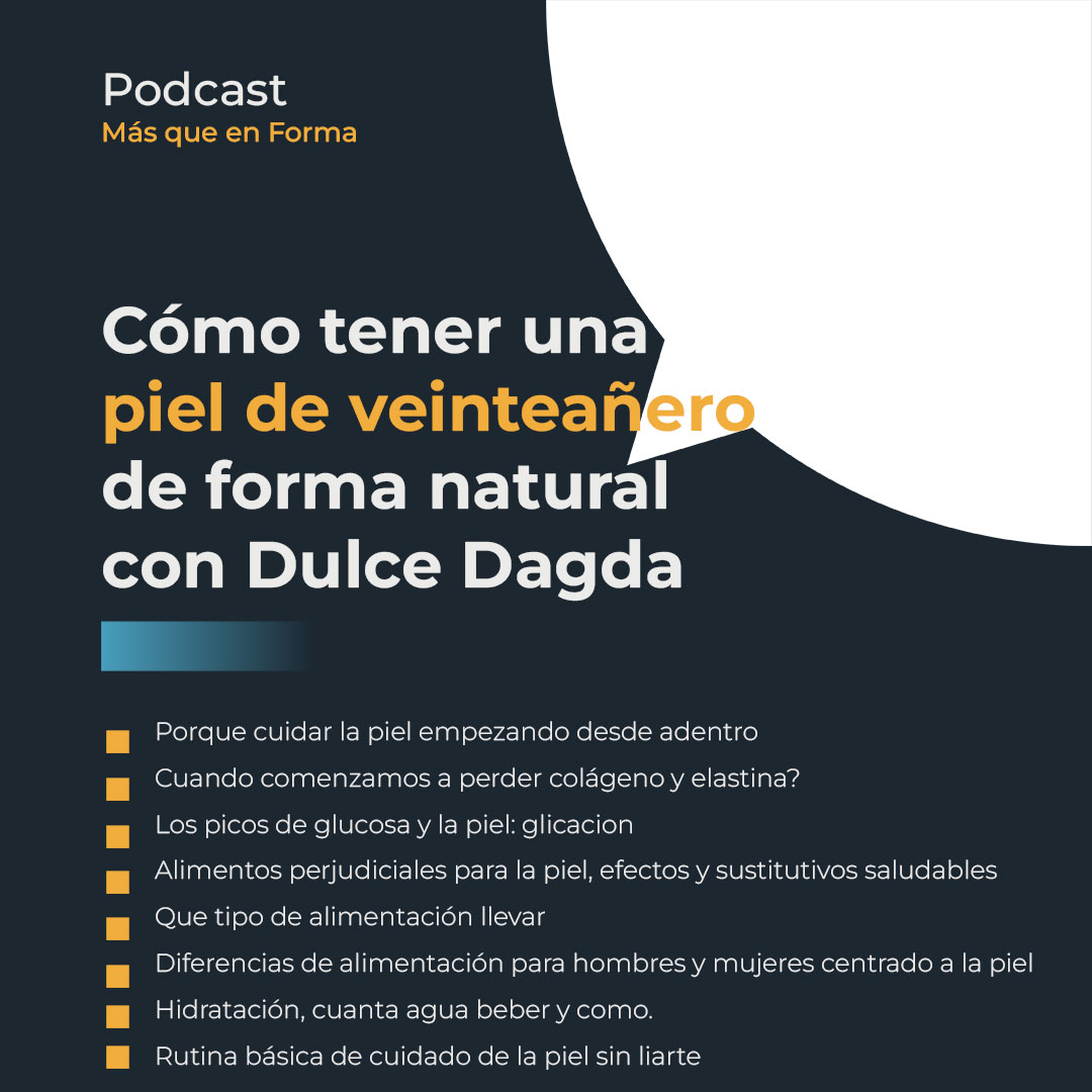 Cómo tener una 
piel de veinteañero
de forma natural
con Dulce Dagda
