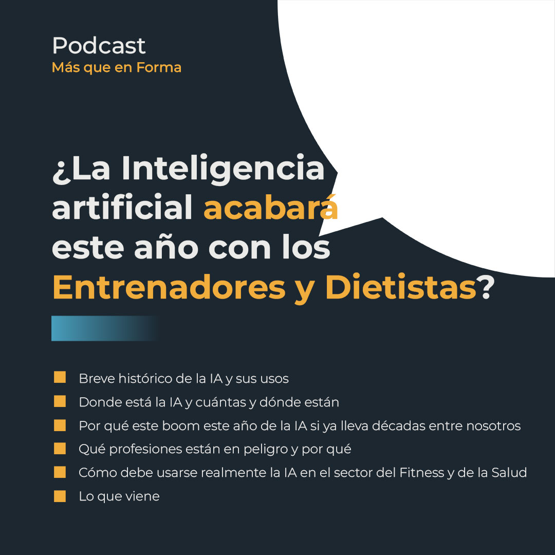 ¿La Inteligencia artificial acabará este año con los Entrenadores y Dietistas?